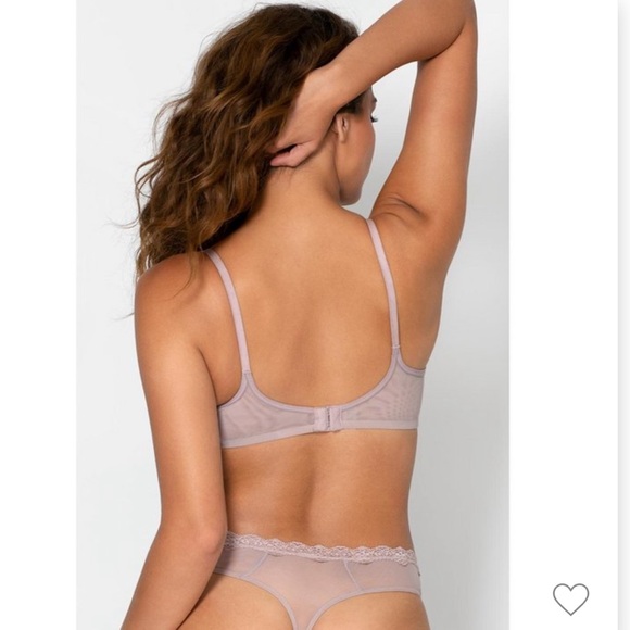 🌿🦋 Smart & Sexy Full Figure Sheer Mesh Demi Underwire Bra • 34DDD - Picture 11 of 13